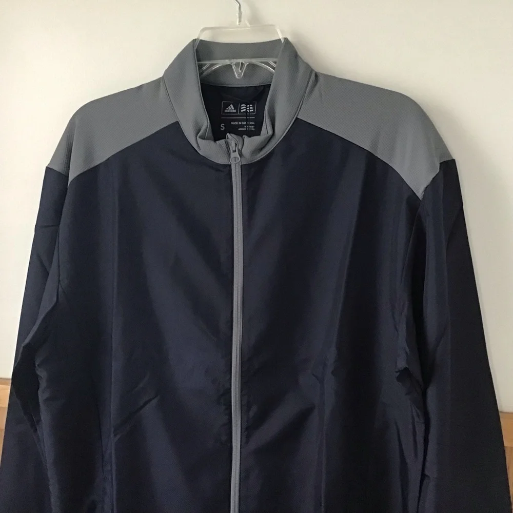 Men's Adidas Navy Golf Club Windbreaker Jacket NWT